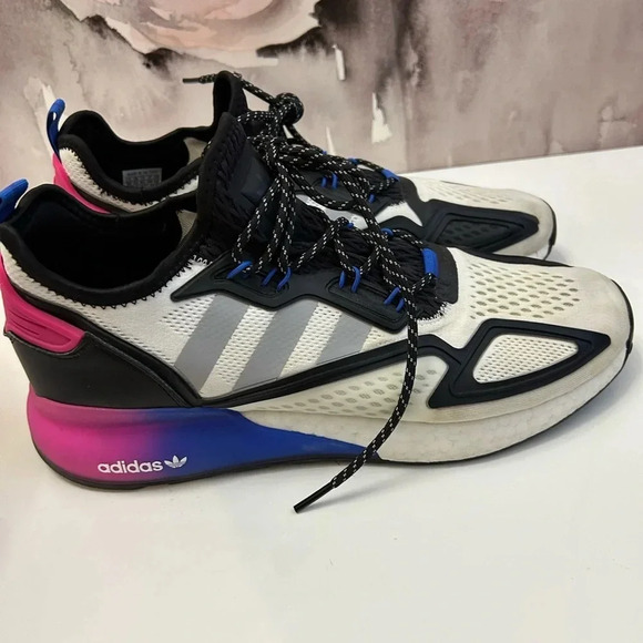 ! Adidas Men’s 2020 ZX 2K Boost ‘Gradient' Sneakers Size 12 - Picture 7 of 9